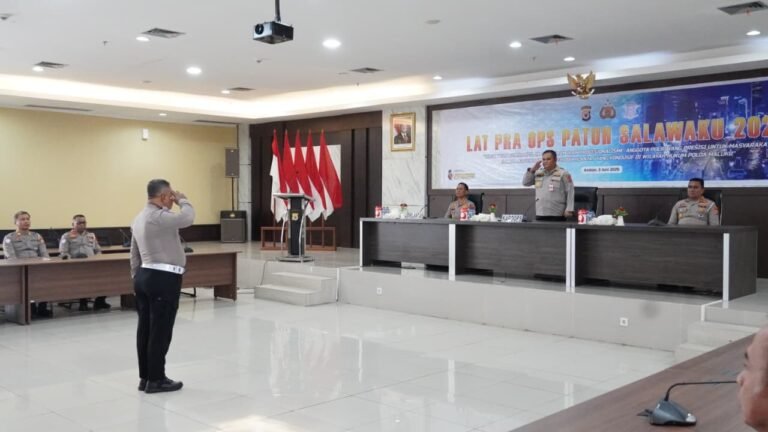 Matangkan Operasi Patuh Salawaku 2026, Polda Maluku Latih Personil