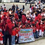 Tanamkan Rasa Nasionalisme Sedini, Ribuan Siswa PAUD & TK se-Ambon Ikut Kirab Merah Putih